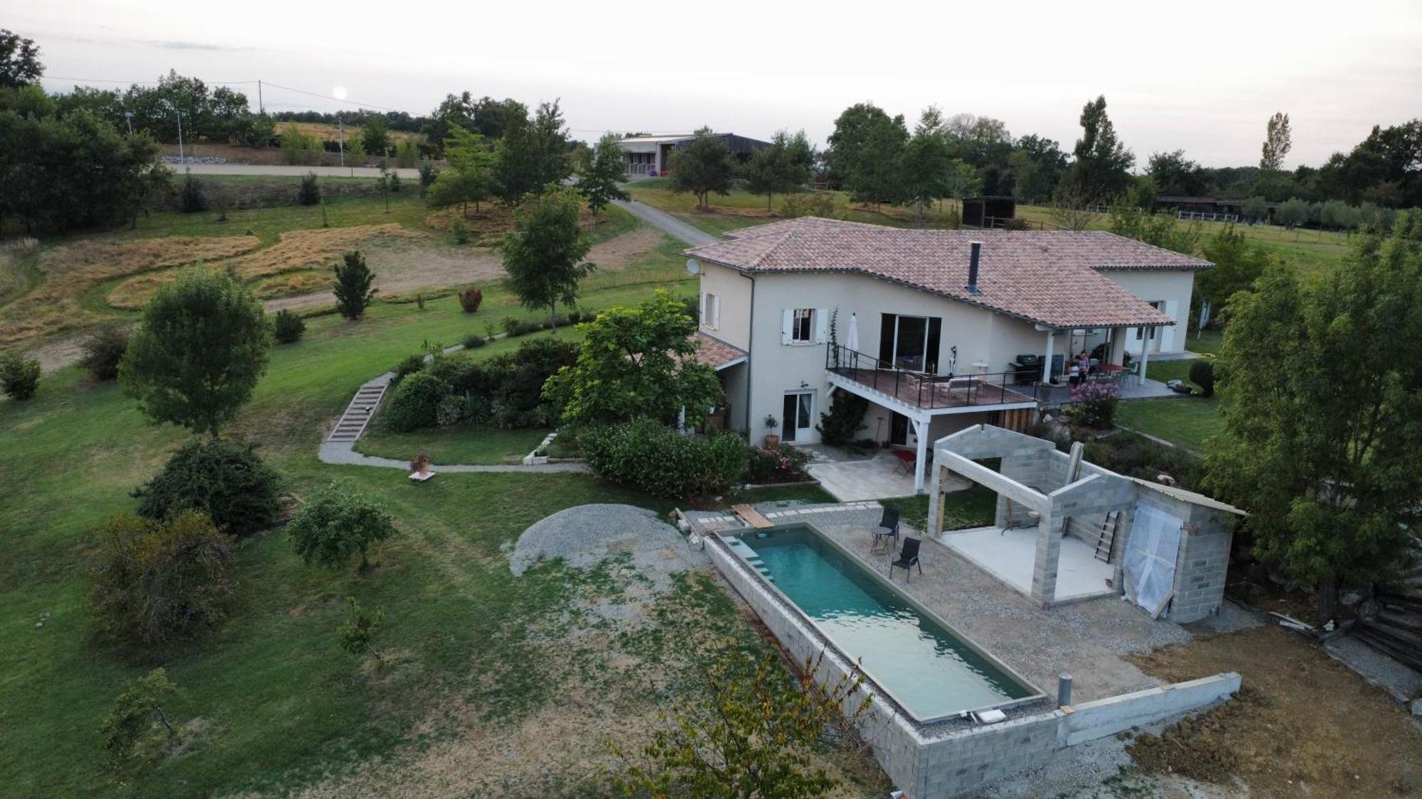 Logement Entier De Charme, Gite Equestre Gers Flamarens Kültér fotó